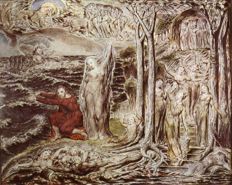 William Blake The Circle of the Life of Man Sweden oil painting art